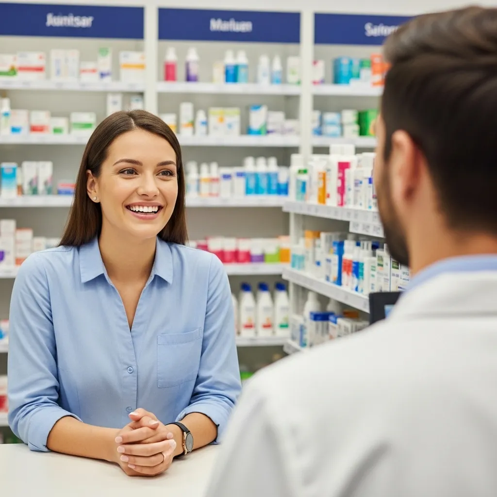 Vintage pharmacy view